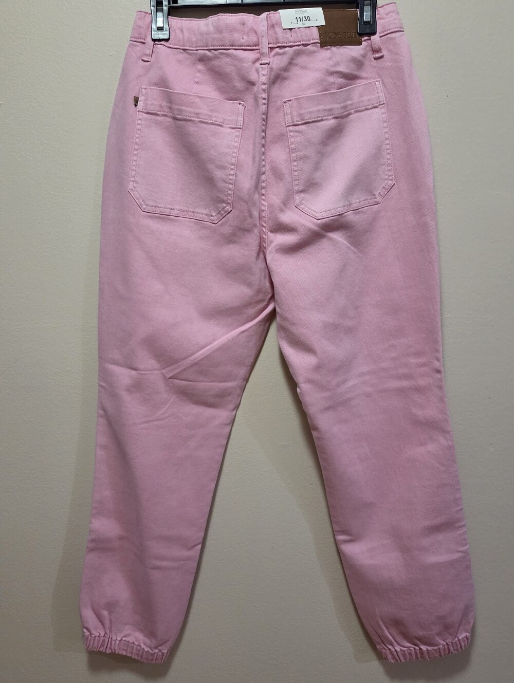 Judy Blue Jogger Denim In Bright Pink - Picture 6 of 9
